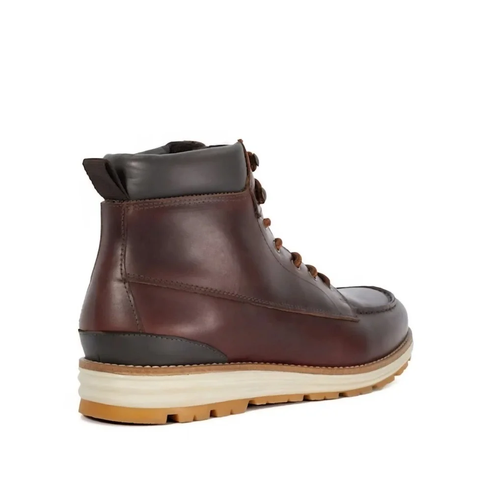 Dune London Brown Cillian Apron Wedge Hiker Boots Men Size 9